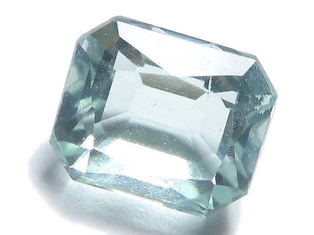 [Video][One of a kind] High Quality Blue-Green Fluorite Loose Stone Faceted 1pc NO.109