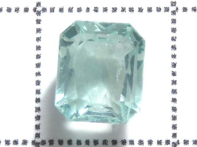 [Video][One of a kind] High Quality Blue-Green Fluorite Loose Stone Faceted 1pc NO.110