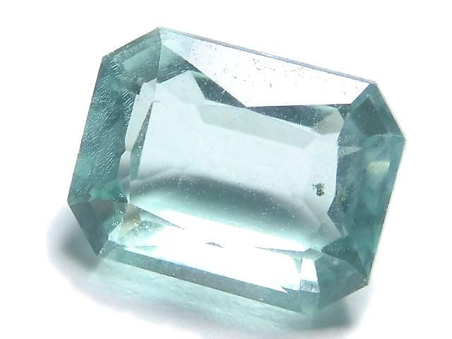 [Video][One of a kind] High Quality Blue-Green Fluorite Loose Stone Faceted 1pc NO.111