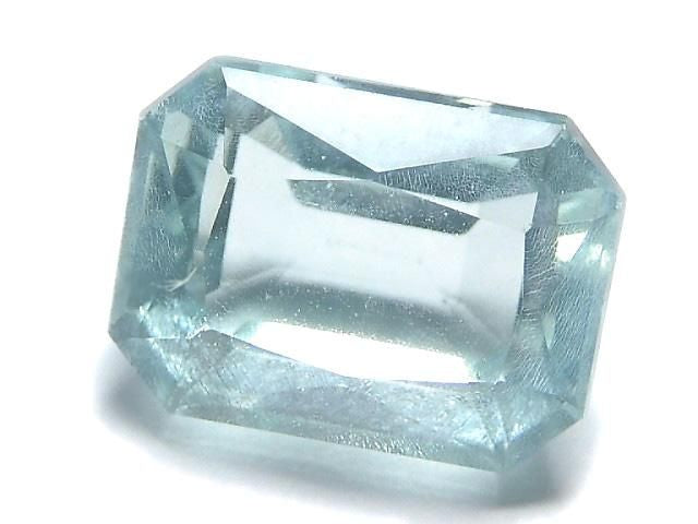 [Video][One of a kind] High Quality Blue-Green Fluorite Loose Stone Faceted 1pc NO.112