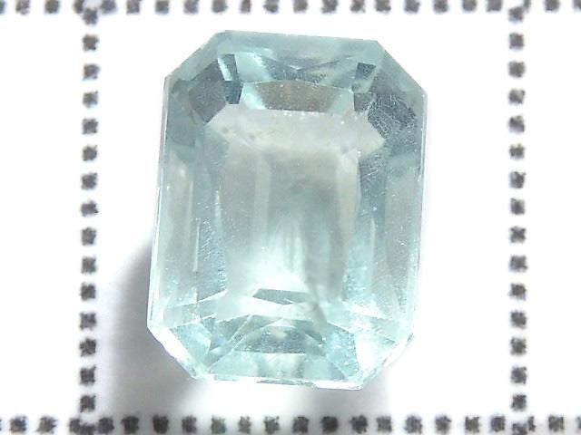 [Video][One of a kind] High Quality Blue-Green Fluorite Loose Stone Faceted 1pc NO.112