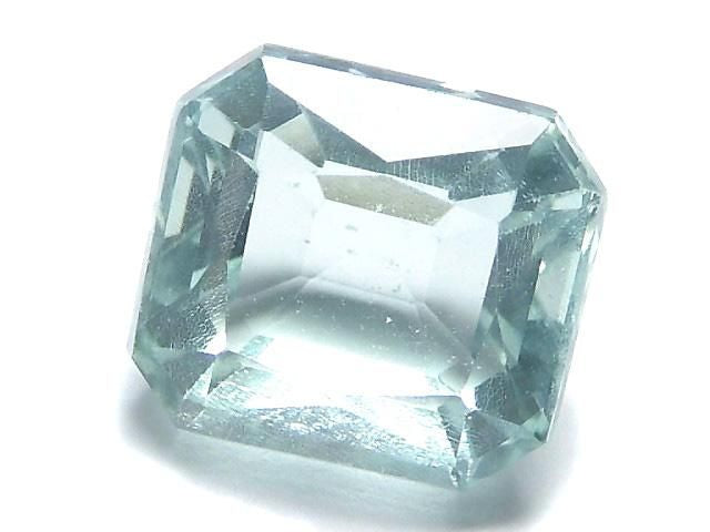 [Video][One of a kind] High Quality Blue-Green Fluorite Loose Stone Faceted 1pc NO.113