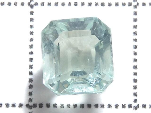[Video][One of a kind] High Quality Blue-Green Fluorite Loose Stone Faceted 1pc NO.113