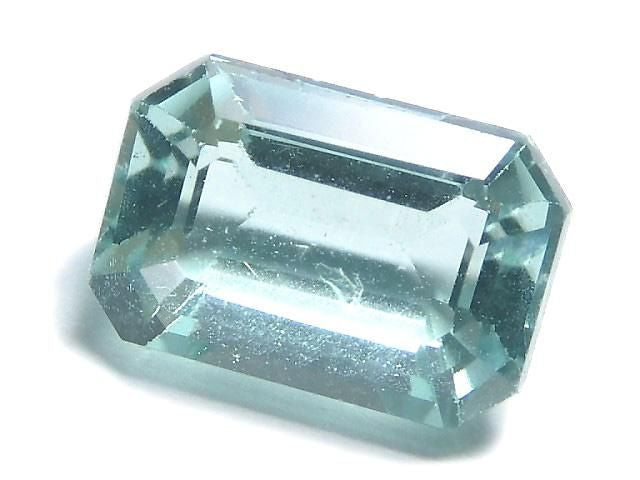 [Video][One of a kind] High Quality Blue-Green Fluorite Loose Stone Faceted 1pc NO.116