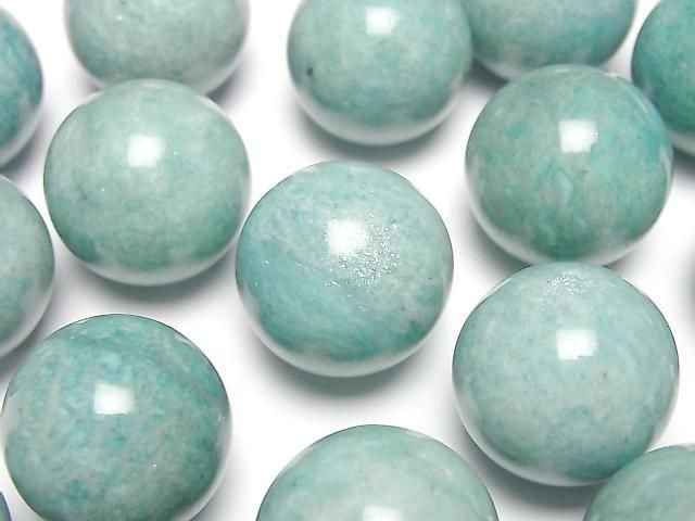 [Video] Amazonite AA Sphere, Round 20mm 1pc