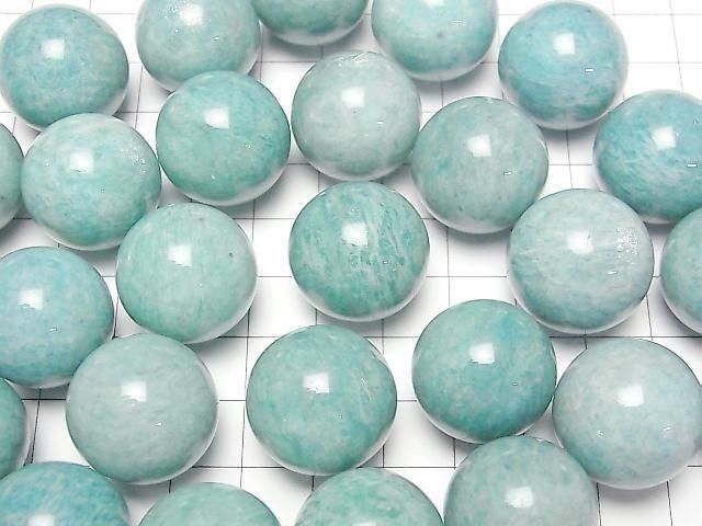 [Video] Amazonite AA Sphere, Round 20mm 1pc
