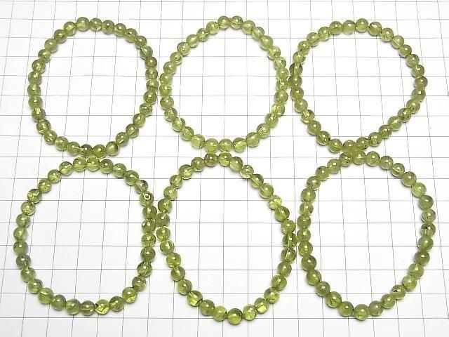 [Video] Peridot AA Round 6mm Bracelet