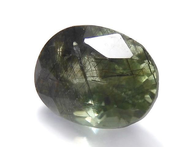 [Video][One of a kind] High Quality Ludwigite in Peridot Loose Stone Faceted 1pc NO.105