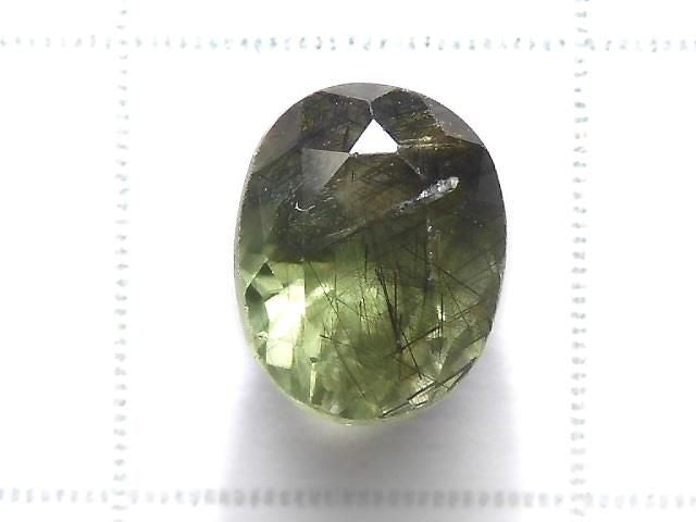 [Video][One of a kind] High Quality Ludwigite in Peridot Loose Stone Faceted 1pc NO.105