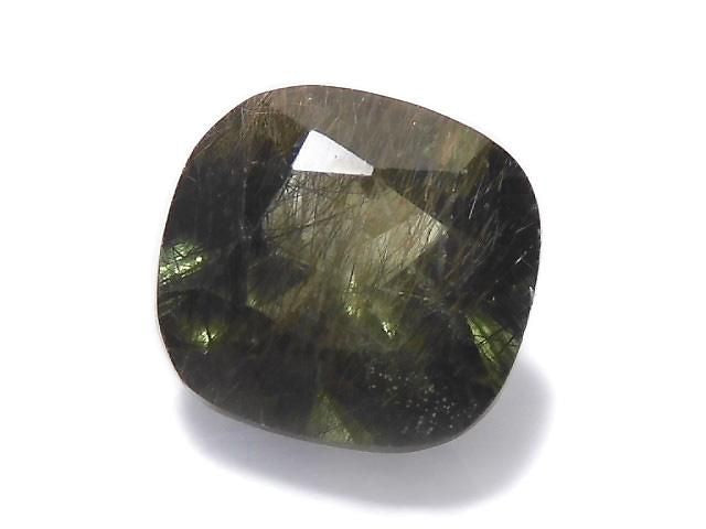[Video][One of a kind] High Quality Ludwigite in Peridot Loose Stone Faceted 1pc NO.107