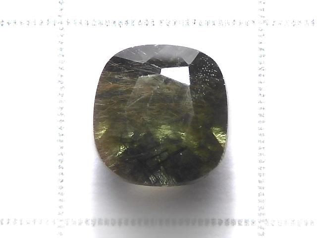 [Video][One of a kind] High Quality Ludwigite in Peridot Loose Stone Faceted 1pc NO.107