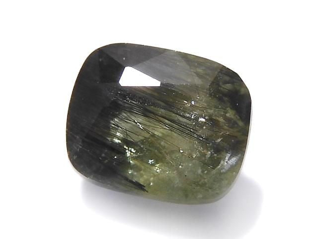 [Video][One of a kind] High Quality Ludwigite in Peridot Loose Stone Faceted 1pc NO.109
