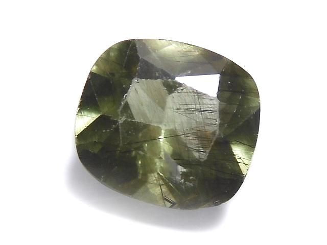 [Video][One of a kind] High Quality Ludwigite in Peridot Loose Stone Faceted 1pc NO.111
