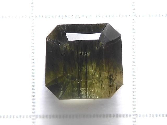 [Video][One of a kind] High Quality Ludwigite in Peridot Loose Stone Faceted 1pc NO.115