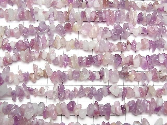 [Video] Lepidolite Silica Chips (Small Nugget) 1strand beads (approx. 15 inches/37 cm)