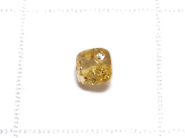 [Video][One of a kind] Yellow Diamond Loose Stone Faceted 1pc NO.36