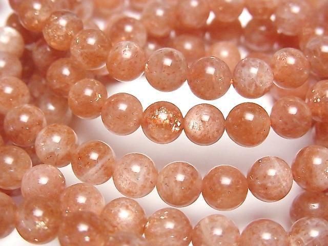 [Video] Sunstone AA+ Round 6mm Bracelet