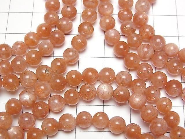 [Video] Sunstone AA+ Round 6mm Bracelet