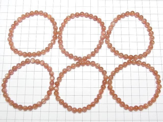 [Video] Sunstone AA+ Round 6mm Bracelet
