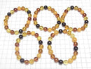 [Video] Multicolor Amber Round 10mm Bracelet
