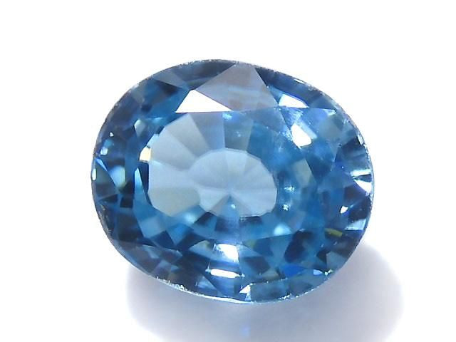 [Video][One of a kind] High Quality Natural Blue Zircon AAA Loose Stone Faceted 1pc NO.44