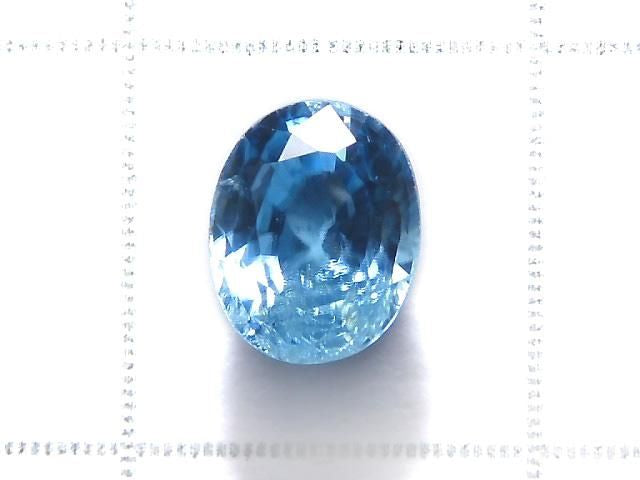 [Video][One of a kind] High Quality Natural Blue Zircon AAA Loose Stone Faceted 1pc NO.46