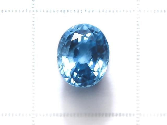 [Video][One of a kind] High Quality Natural Blue Zircon AAA Loose Stone Faceted 1pc NO.48