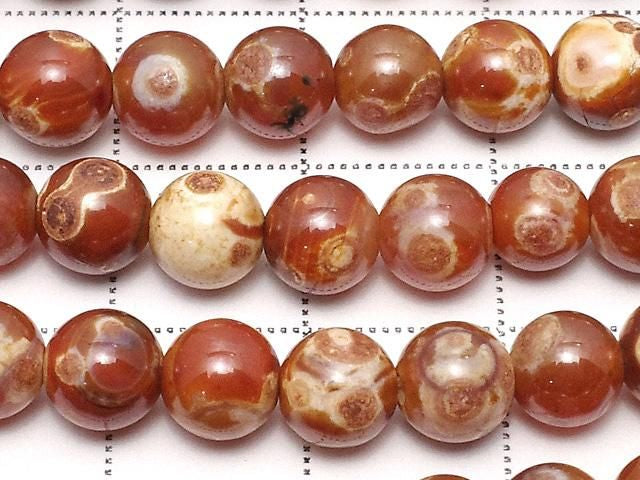 [Video] Alashan Agate Round 6mm 1strand beads (approx. 14inch/35cm)