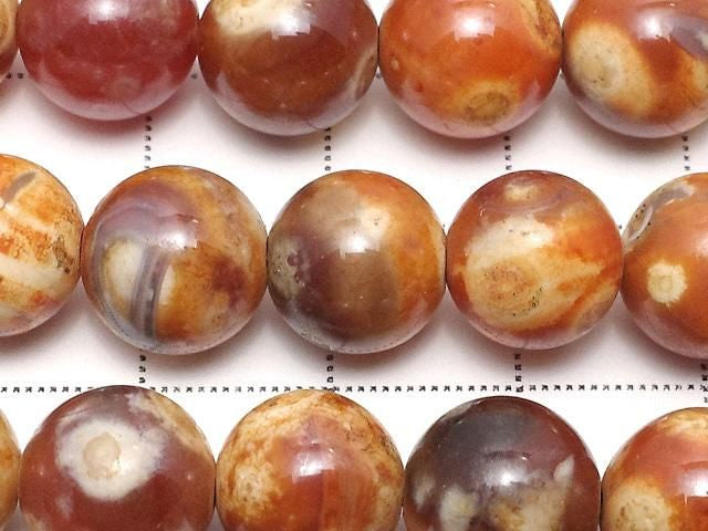 [Video] Alashan Agate Round 10mm 1strand beads (approx. 14inch/35cm)