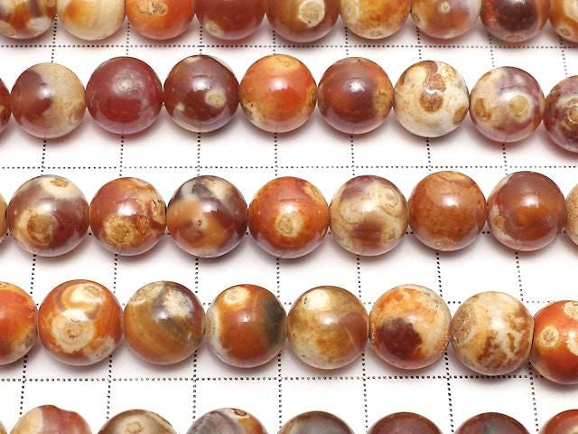 [Video] Alashan Agate Round 10mm 1strand beads (approx. 14inch/35cm)