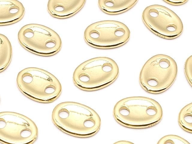 Silver925 Connectors 9x6.5x1mm 18KGP 2pcs