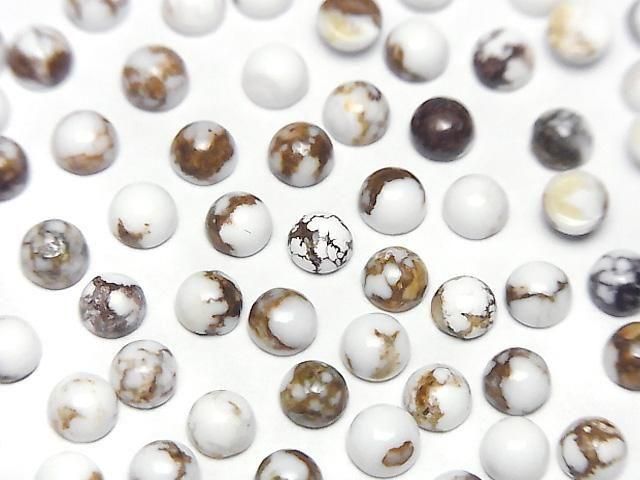 [Video] Wild Horse Round Cabochon 4x4mm 10pcs