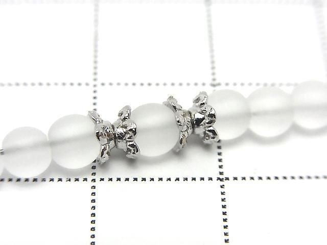 Metal Bead Caps 4x4x1.5mm Silver Color 10pcs