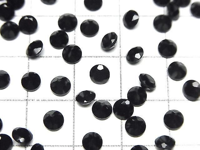 [Video] Onyx AAA Loose Stone Round Faceted 4x4mm 10pcs