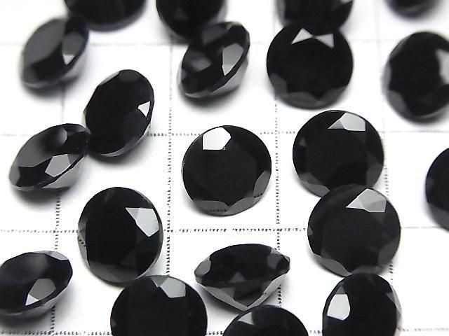 [Video] Onyx AAA Loose Stone Round Faceted 8x8mm 3pcs