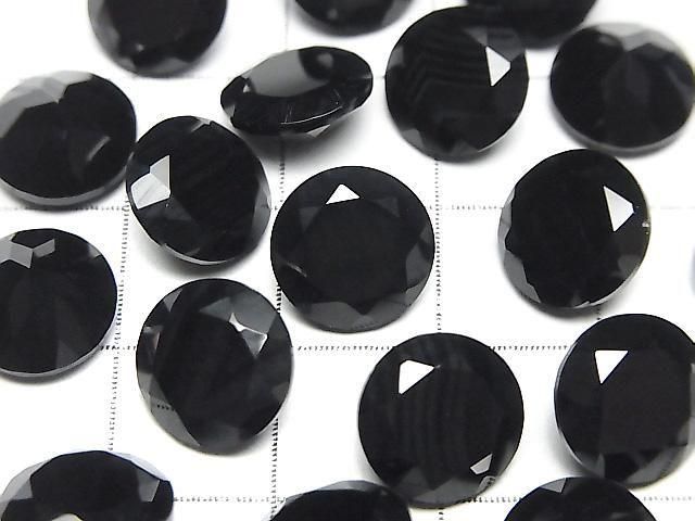 [Video] Onyx AAA Loose Stone Round Faceted 10x10mm 2pcs