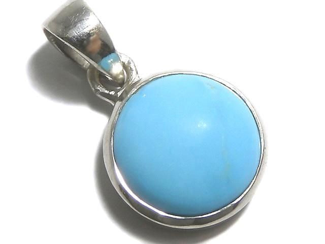 [Video][One of a kind] Kingman Turquoise AAA- Pendant Silver925 NO.92