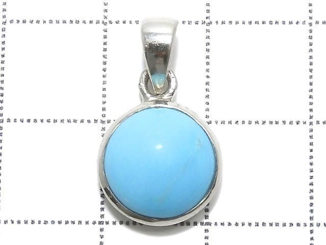 [Video][One of a kind] Kingman Turquoise AAA- Pendant Silver925 NO.92