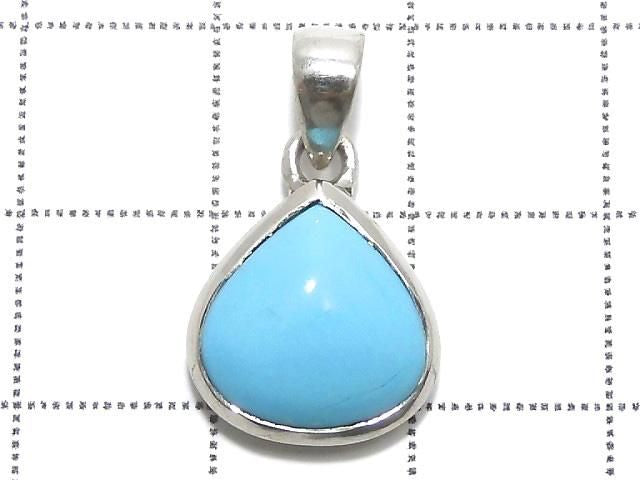 [Video][One of a kind] Kingman Turquoise AAA- Pendant Silver925 NO.93