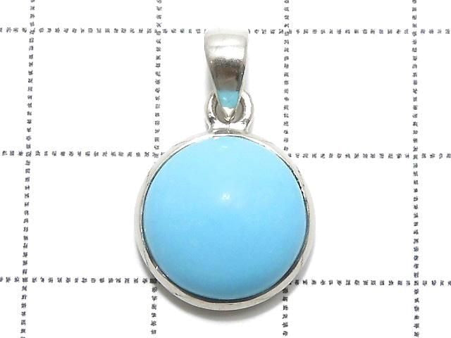 [Video][One of a kind] Kingman Turquoise AAA- Pendant Silver925 NO.98
