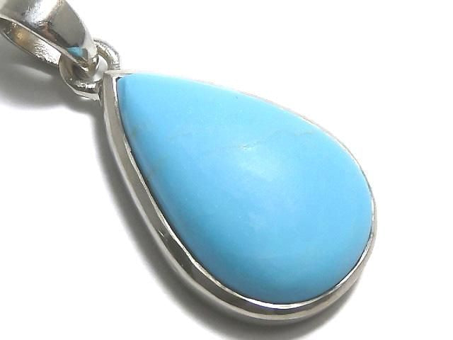 [Video][One of a kind] Kingman Turquoise AAA- Pendant Silver925 NO.100