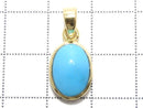 [Video][One of a kind] Kingman Turquoise AAA- Pendant 18KGP NO.103