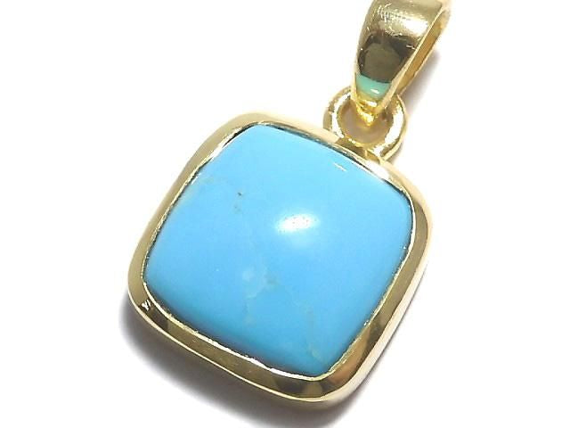 [Video][One of a kind] Kingman Turquoise AAA- Pendant 18KGP NO.104