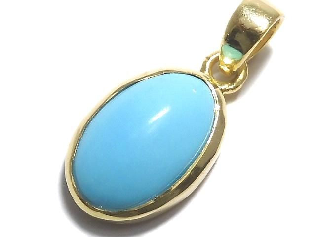 [Video][One of a kind] Kingman Turquoise AAA- Pendant 18KGP NO.106