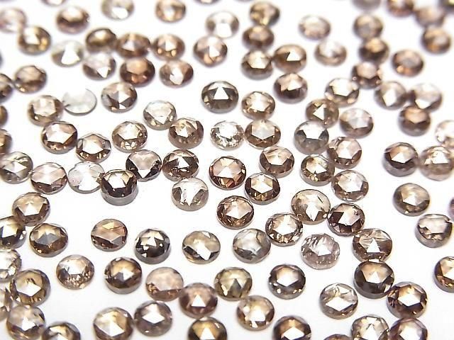 [Video] Brown Diamond Round Rose Cut 3mm 1pc