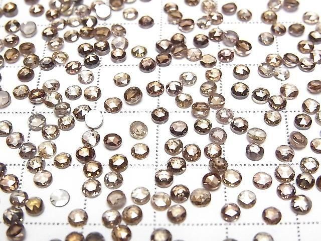 [Video] Brown Diamond Round Rose Cut 3mm 1pc