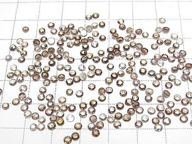 [Video] Brown Diamond Round Rose Cut 3mm 1pc