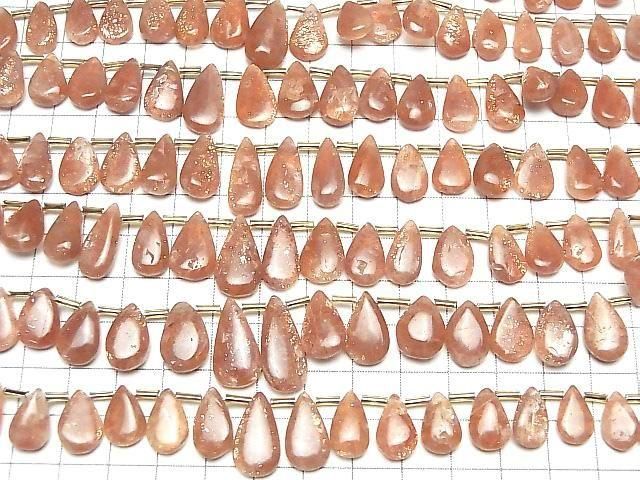 [Video] Sunstone AA++ Pear shape (Smooth) 1strand beads (20pcs)