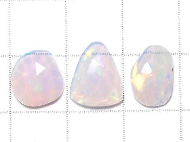 [Video][One of a kind] High Quality Ethiopian Opal AAA Loose Stone Rose Cut 3pcs Set NO.105