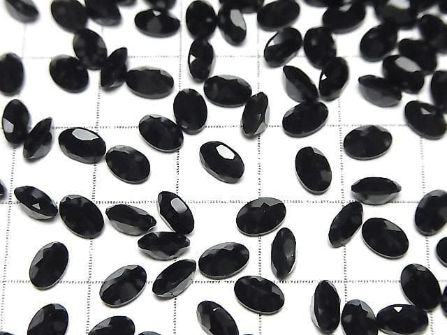 [Video] Onyx AAA Loose Stone Oval Faceted 6x4mm 10pcs